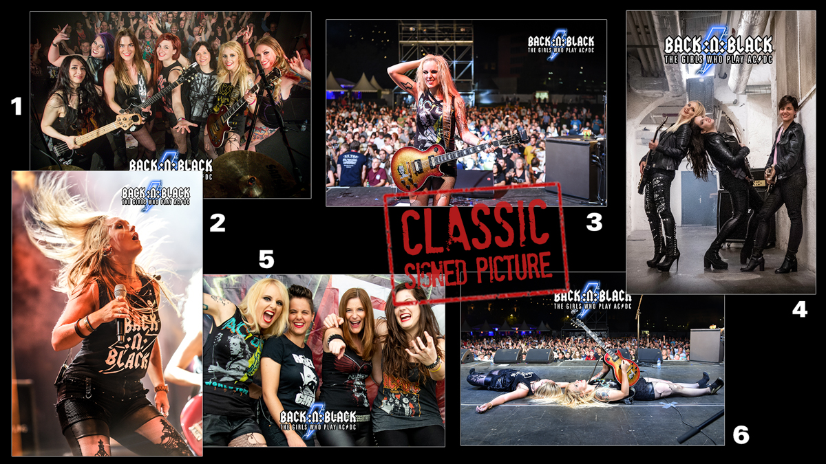 BACK:N:BLACK - The Girls Who Play AC/DC - Get your 2023 merch now